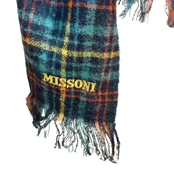 Missoni Shawl Scarf Plaid New with Tags - Picture 3 of 7